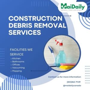 Construction debris removal services